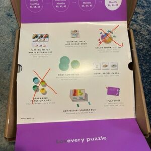 Lovevery partial set months 46, 47,48